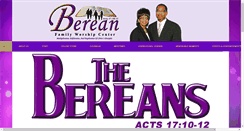 Desktop Screenshot of bereanfamilyworshipcenter.org