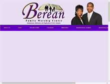 Tablet Screenshot of bereanfamilyworshipcenter.org